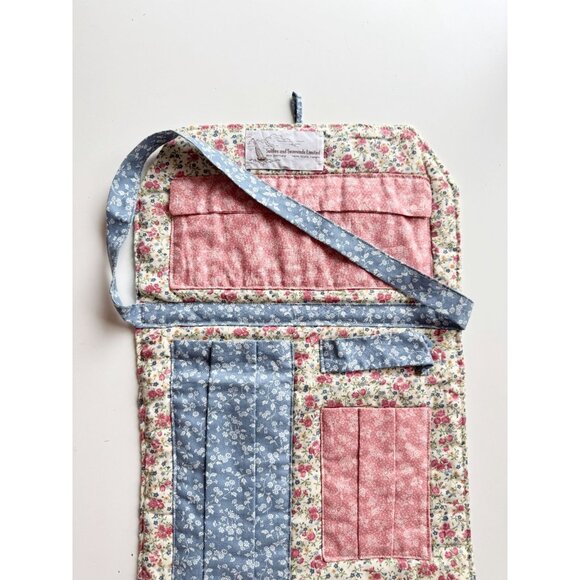 Vintage SUTTLES & SEAWINDS Floral Cottagecore Cotton Travel Toiletry Caddy - Picture 2 of 12